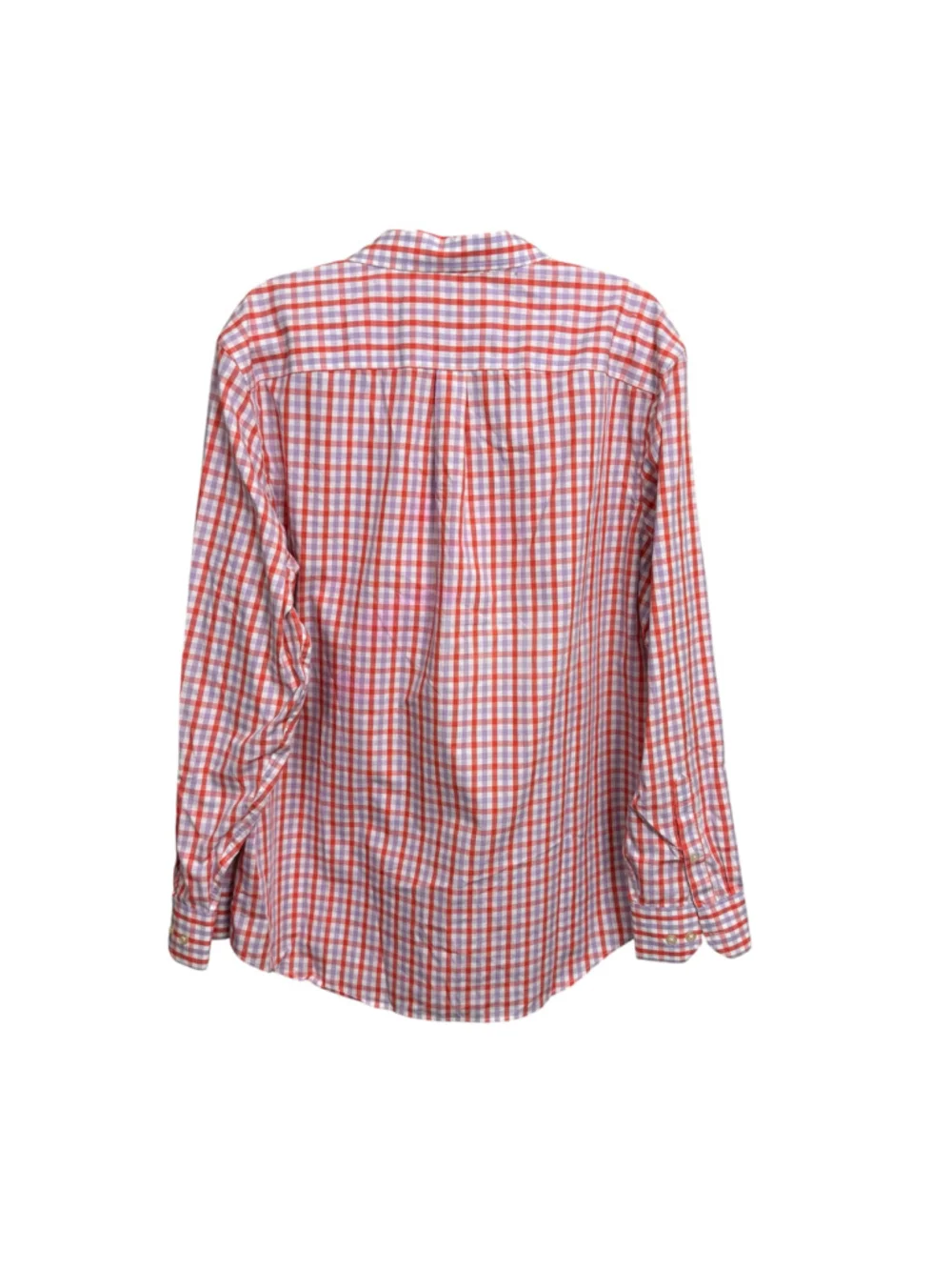 Banana Republic Non-Iron Classic Fit Plaid Button Front Shirt XL 17-17.5 35-36 C